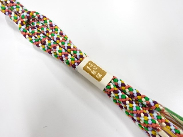 未使用品　正絹　手組帯締め
